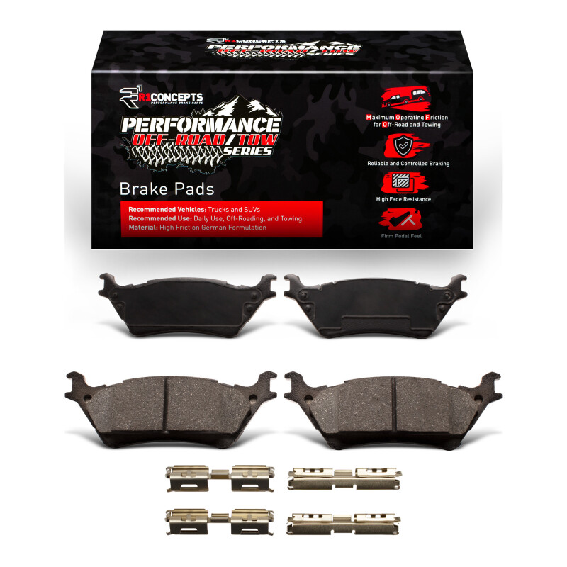 Ford F-150 Brake Pads - Rear - R1 Concepts - Performance Off-Road/Tow - `12-`20 Ford F-150 Brake Pads - Rear - R1 Concepts - Performance Off-Road/Tow - `12-`20